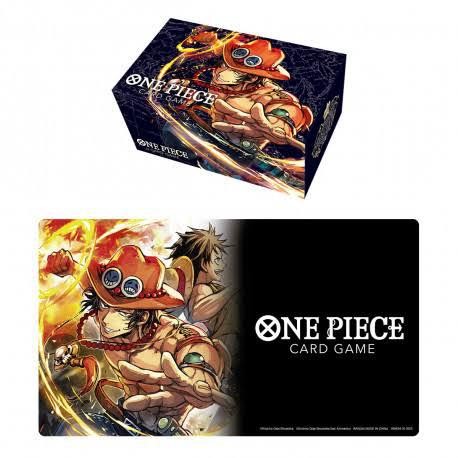 One Piece TCG Ace Playmat and Storage Set