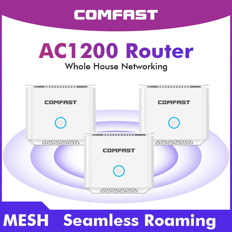 IMPORT Comfast AC1200 Gigabit Dual Band Mesh Router 2.4G&5GHz 11AC Router Easy Mesh Andlink WiFi