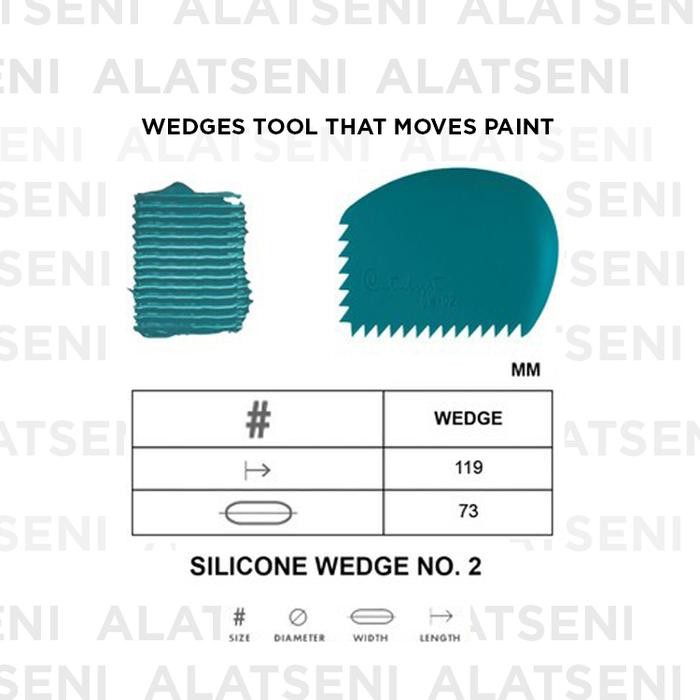 

Princeton Catalyst Silicone Wedge No 2/Alat Lukis Silikon/Kuas/Spatula