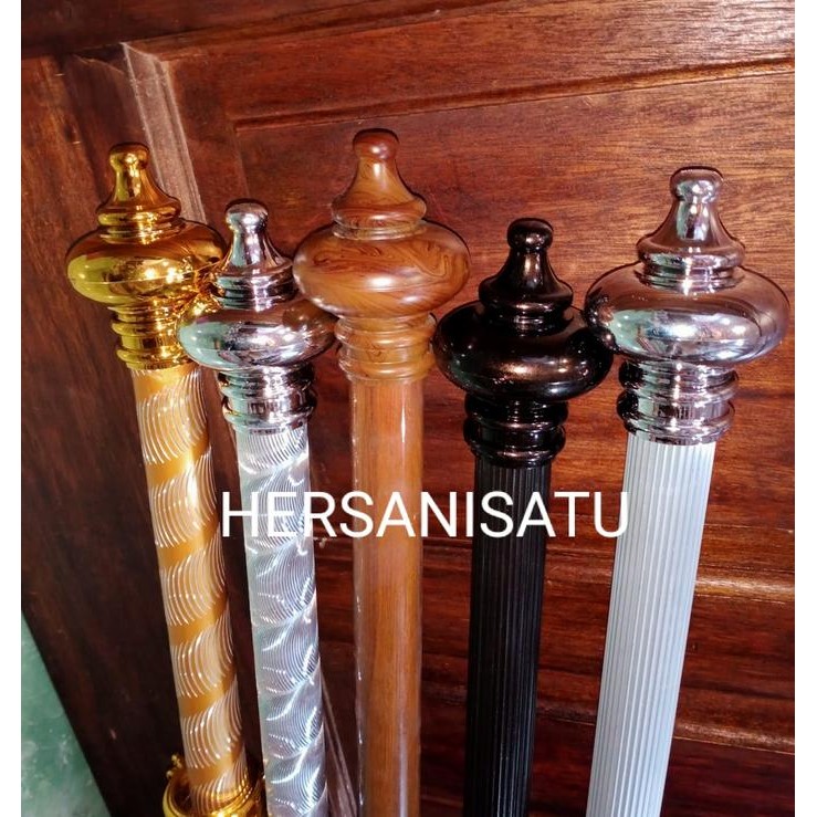 Besi Gorden Jumbo Rel Tiang Hordeng 1 S/D 2 Meter Full Set
