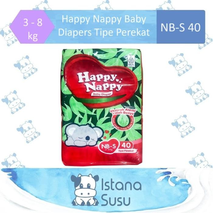 BabyCare- Happy Nappy Baby Diapers Tipe Perekat Size Nb-S 40