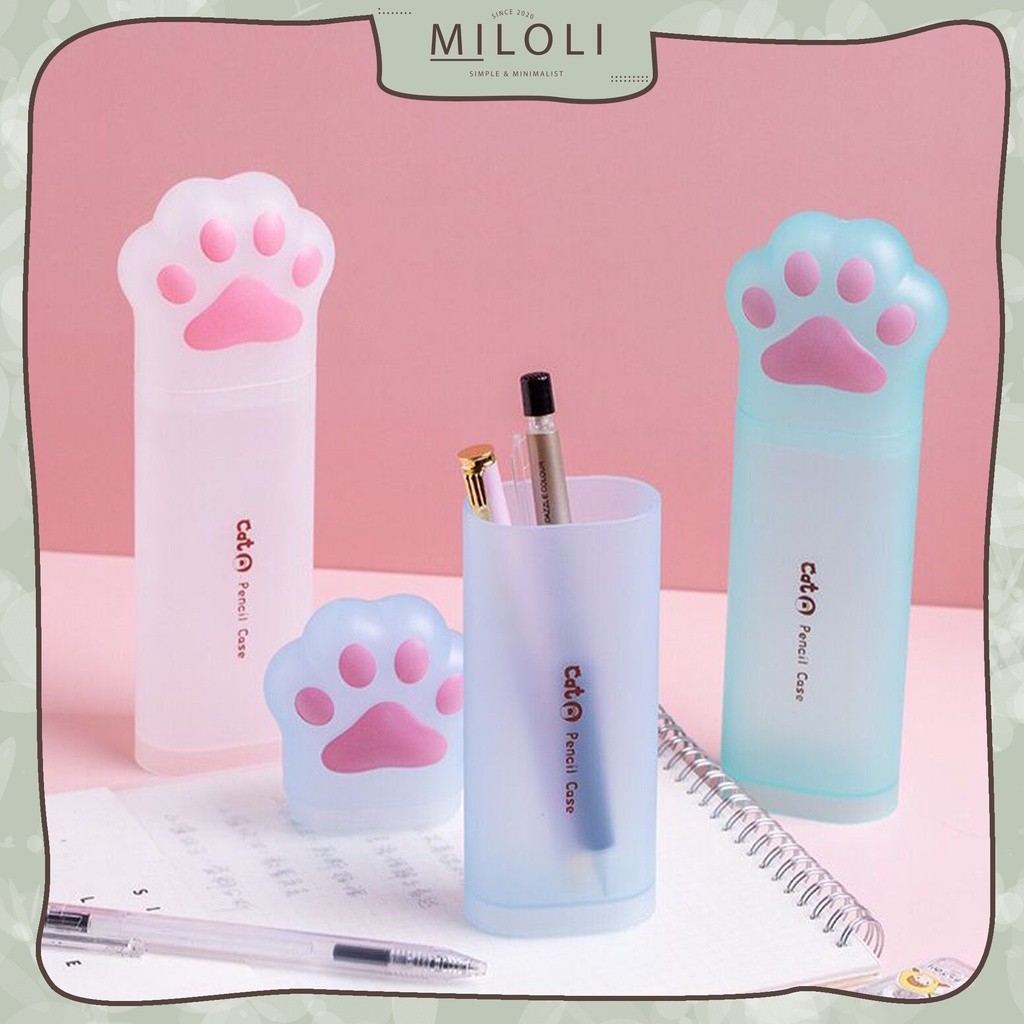 

[MILOLI] 1Pcs KOTAK PENSIL CAT PAW Pensil Case 3D Storage Stationery Lucu Minimalis Aesthetic -