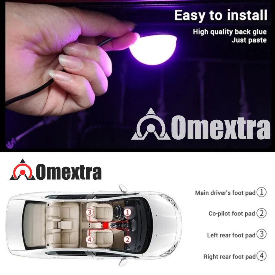 Pulse Led Lampu Kolong Mobil Omextra USB LED Ambient Lht Atmosphere