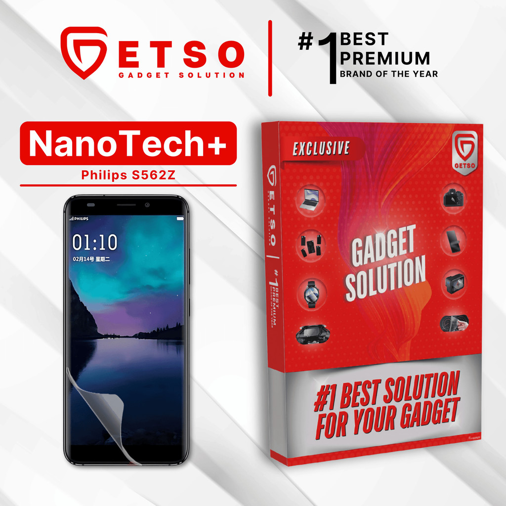 GETSO EPU BIO GENESIS Hydrogel for Philips S562Z / Screen Guard (Nanotech+ 100% Recycle) Premium Hid