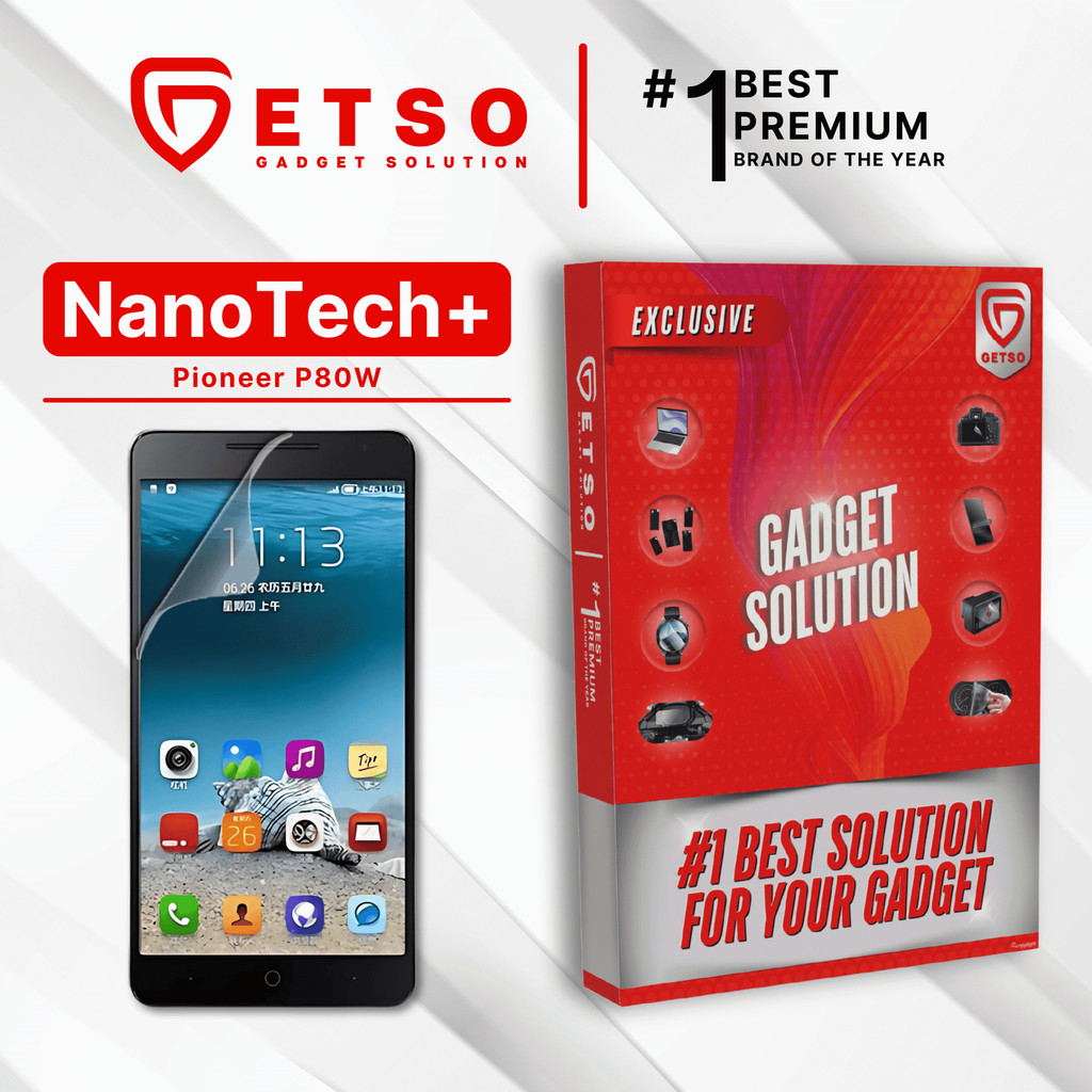 GETSO EPU BIO GENESIS Hydrogel for Pioneer P80W / Screen Guard (Nanotech+ 100% Recycle) Premium Hidr