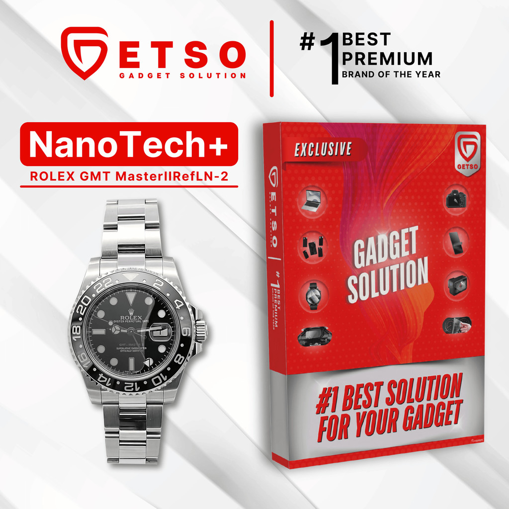 GETSO EPU BIO GENESIS Hydrogel for Rolex GMT Master II Ref 116710LN 2 / Screen Guard (Nanotech+ 100%