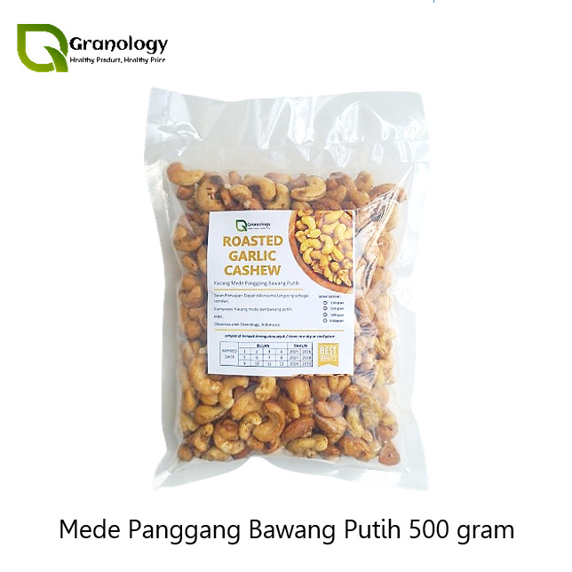 

Roasted Garlic Cashew Nut / Mede Panggang Bawang Putih (500 gram) by Granology
