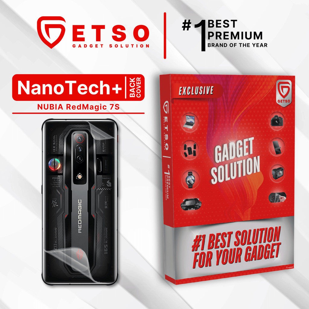 GETSO EPU BIO GENESIS Hydrogel for Nubia Red Magic 7S / Back Cover Guard (Nanotech+ 100% Recycle) Pr
