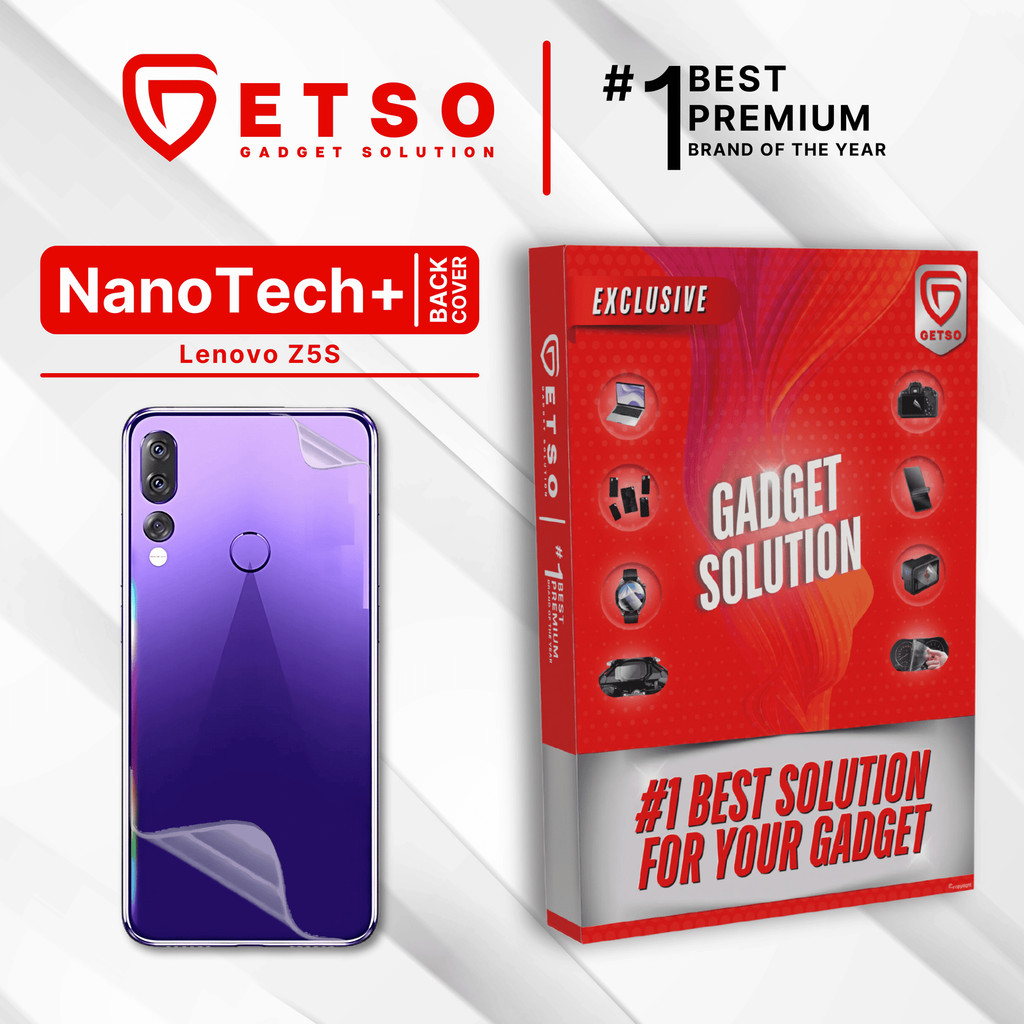 GETSO EPU BIO GENESIS Hydrogel for Lenovo Z5s / Back Cover Guard (Nanotech+ 100% Recycle) Premium Hi