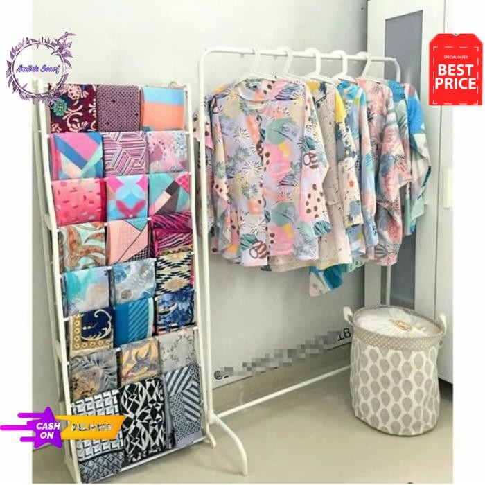PREMIUM Rak Kerudung Serbaguna Rak HIjab Rak Mukena Gantungan Mukena Rak Sejadah