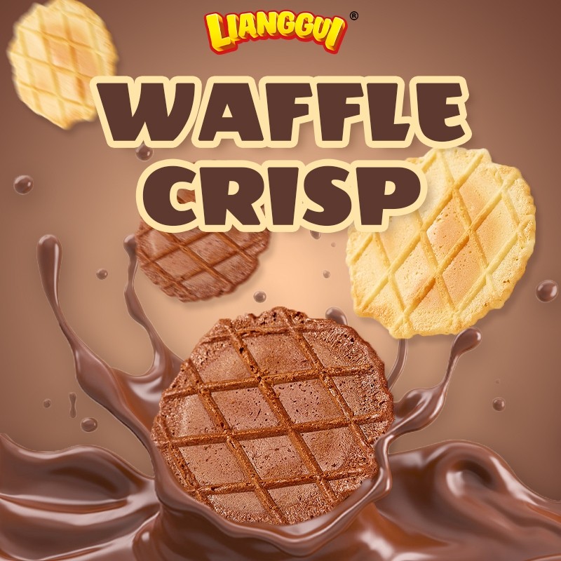 

[ LIANGGUI ] WAFFLE CRISP CHOCOLATE I WAFFLE CRISP ORIGINAL WAFFLE BISCUIT VIRAL BISKUIT COKLAT