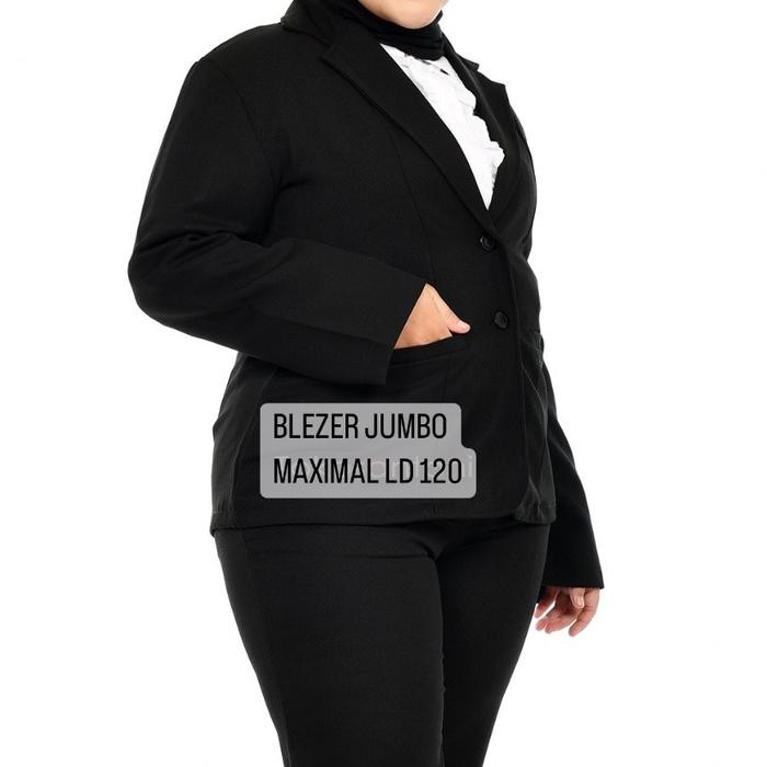 PREMIUM Blazer kantor jas kantor wanita jumbo blazer kerja wanita Abu Hitam navy blazer jumbo wanita
