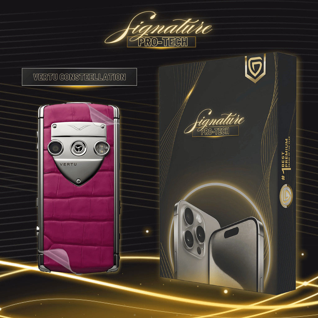 UniPhon SIGNATURE PRO-TECH - Premium Anti-Scratch Protector for Vertu Constellation / Back Cover Gua