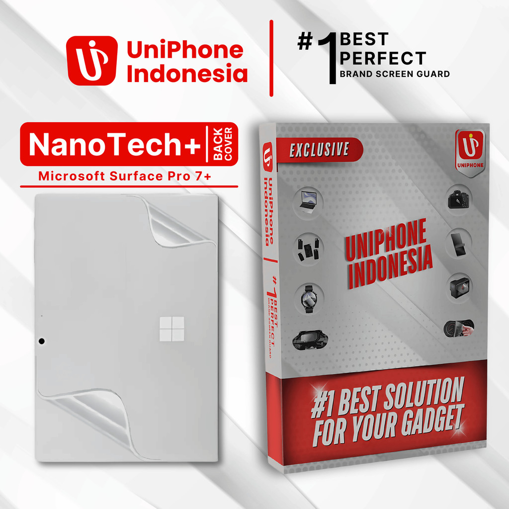 UniPhon EPU BIO GENESIS Hydrogel for Microsoft Surface Pro 7+ / Back Cover Guard (Nanotech+ 100% Rec