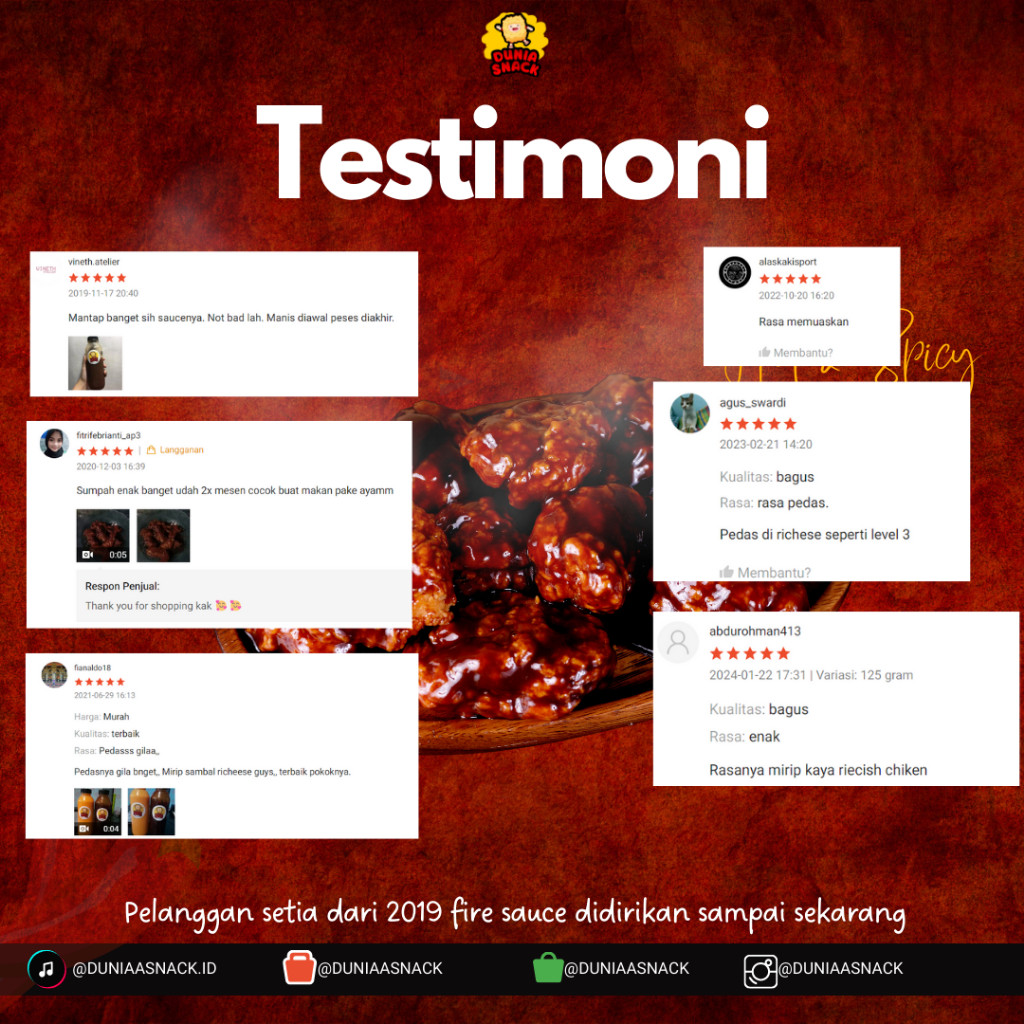 

FIRE CHICKEN SAUCE ALA RICHEESE FACTORY