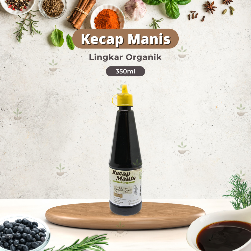 

Lingkar Organik Kecap Manis Organik 350ml - Non GMO - Non MSG