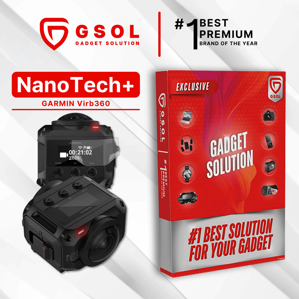 GSOL EPU BIO GENESIS Hydrogel for Garmin VIRB 360 / Screen Guard (Nanotech+ 100% Recycle) Premium Hi