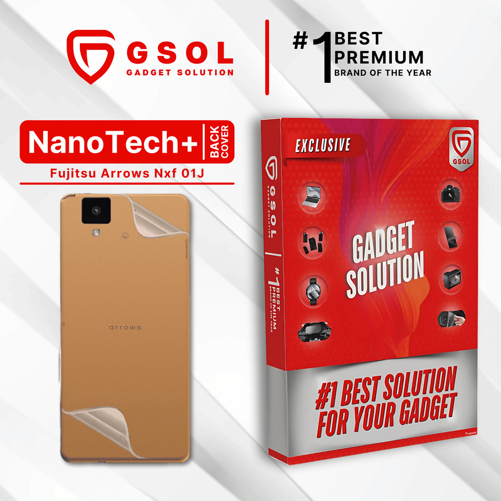 GSOL EPU BIO GENESIS Hydrogel for Fujitsu Arrows NX F-01J / Back Cover Guard (Nanotech+ 100% Recycle