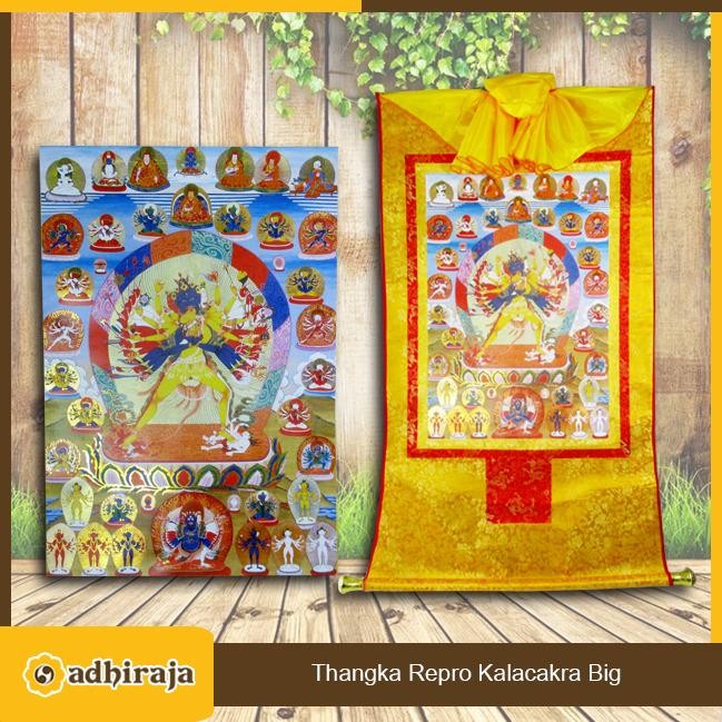 Terlaris Thangka Repro / Lukisan Buddha Tantrayana Vajrayana Kalacakra Big