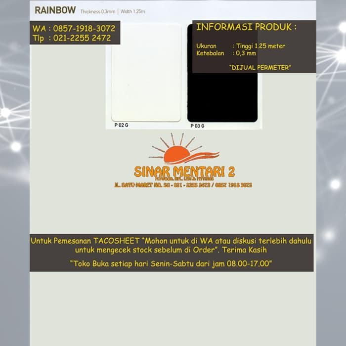 Terlaris Taco Sheet PVC Motif Tipe G