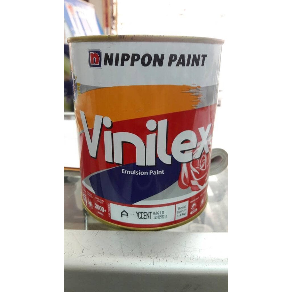 Terlaris CAT VINILEX 1 LITER 1.4KG (ALL COLOURS) 100% AKURAT