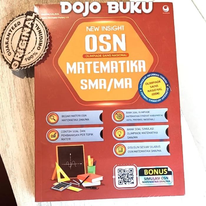 

SALE BUKU NEW INSIGHT OLIMPIADE SAINS NASIONAL (OSN) MATEMATIKA SMA/MA BY MUSLIHUN, S.SI., M.SI. &