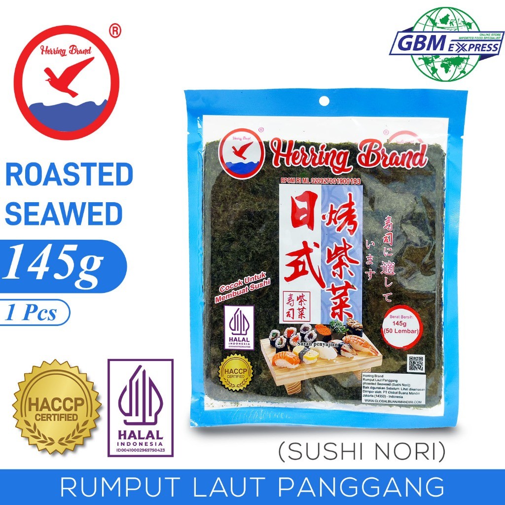 

Herring Brand Rumput Laut Sushi Nori 145g