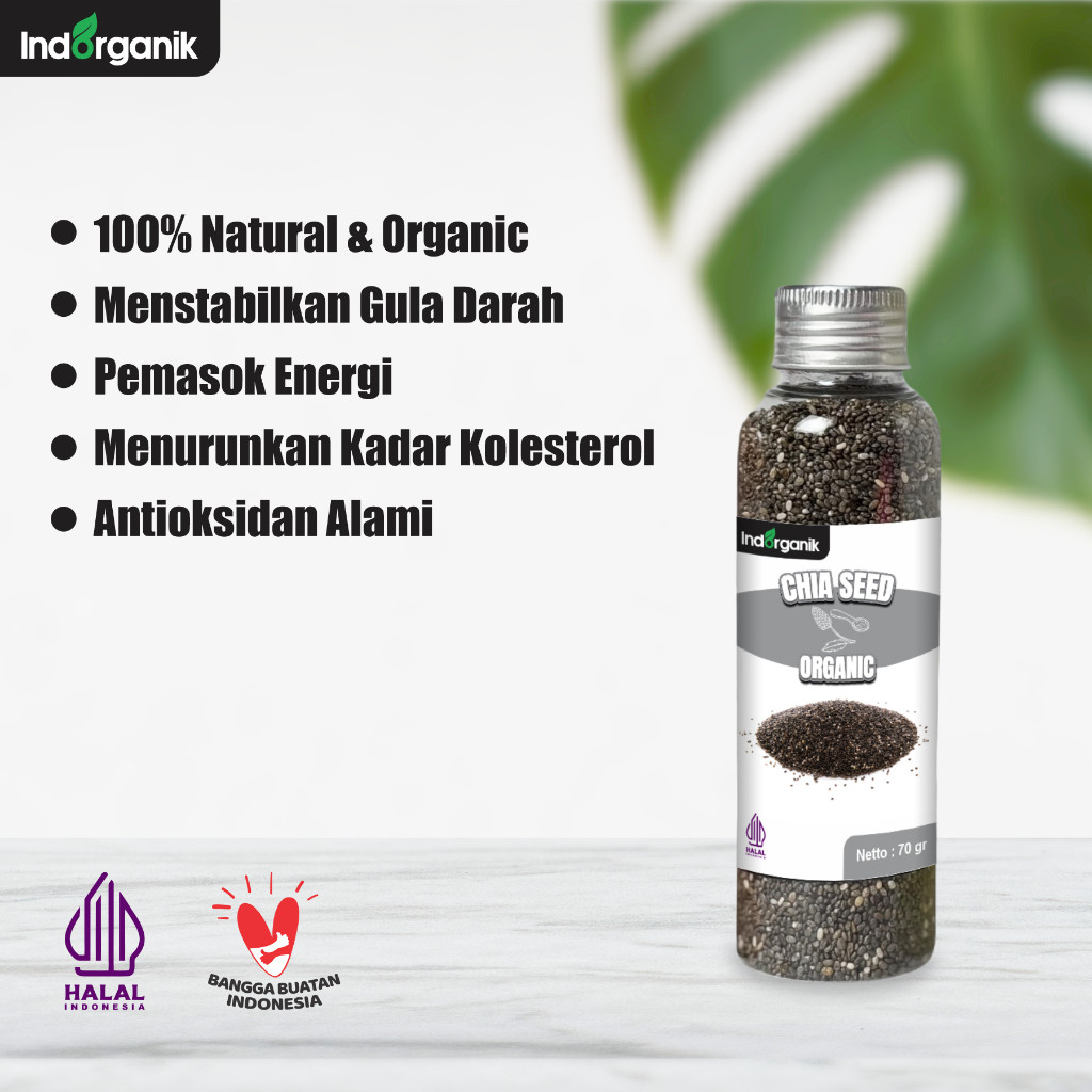 

INDORGANIK CHIA SEED ORGANIC 150GR - CHIASEED ORIGINAL - DIET DETOX