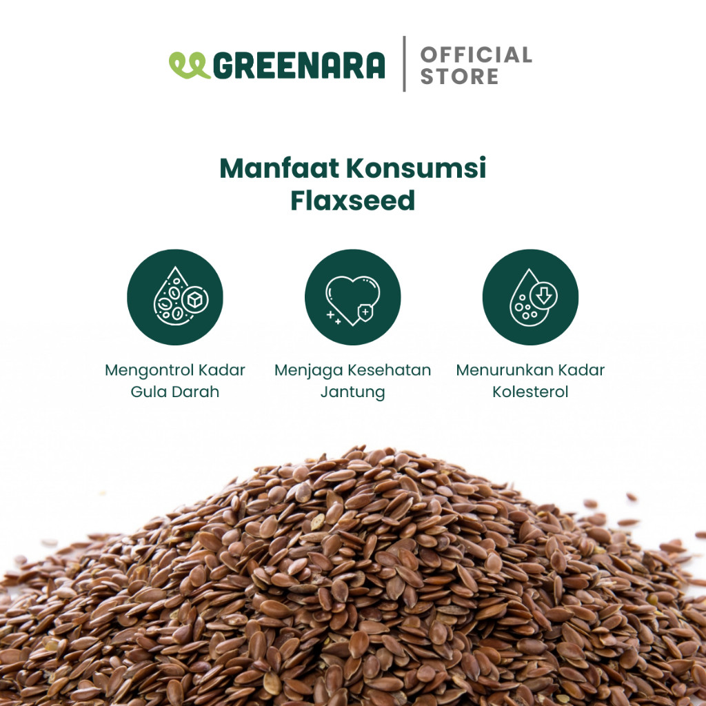 

Greenara - Bubuk Biji Rami Coklat 250gr / Brown Ground Flaxseed