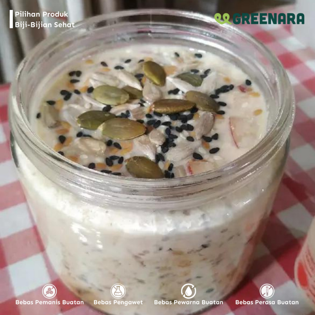 

Greenara - Lightly Salted Roasted Sunflower Seed 1Kg / Kuaci Panggang Asin