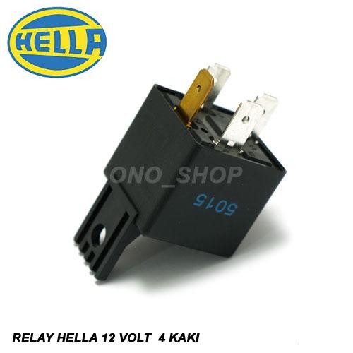JTTOP" RELAY HELLA 12 VOLT 30 AMPERE 4 KAKI