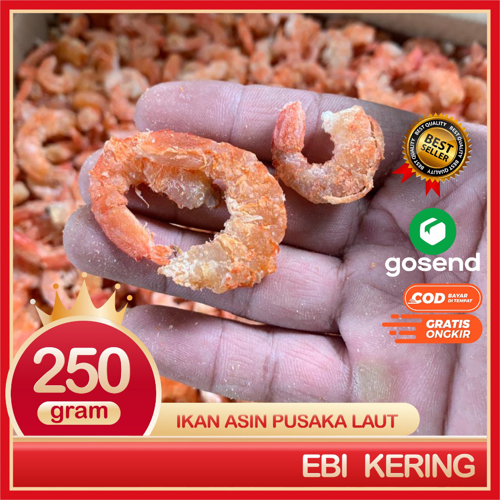

Ebi Udang Kering Super Bersih Dan Segar 250 Gram