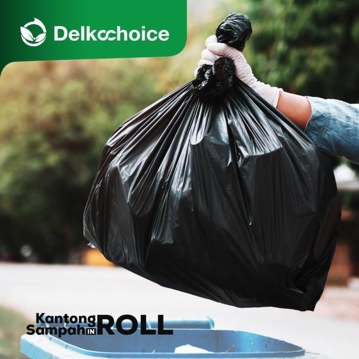 Kantong Plastik Sampah Roll Jumbo Tebal TrashBag Delkochoice 40x60cm
