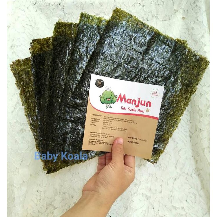 

JTTOP" KOREAN YAKI SUSHI NORI MANJUN SHARE SIZE 5 LEMBAR