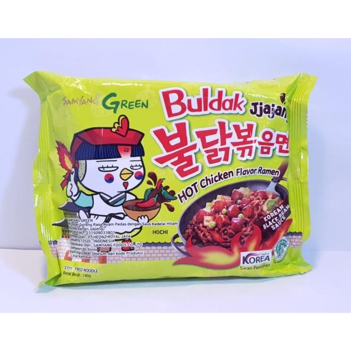 

Promo Terbatas Samyang Green Buldak Jjajang Korean Black Bean Sauce Hot Chicken Ramen Aman
