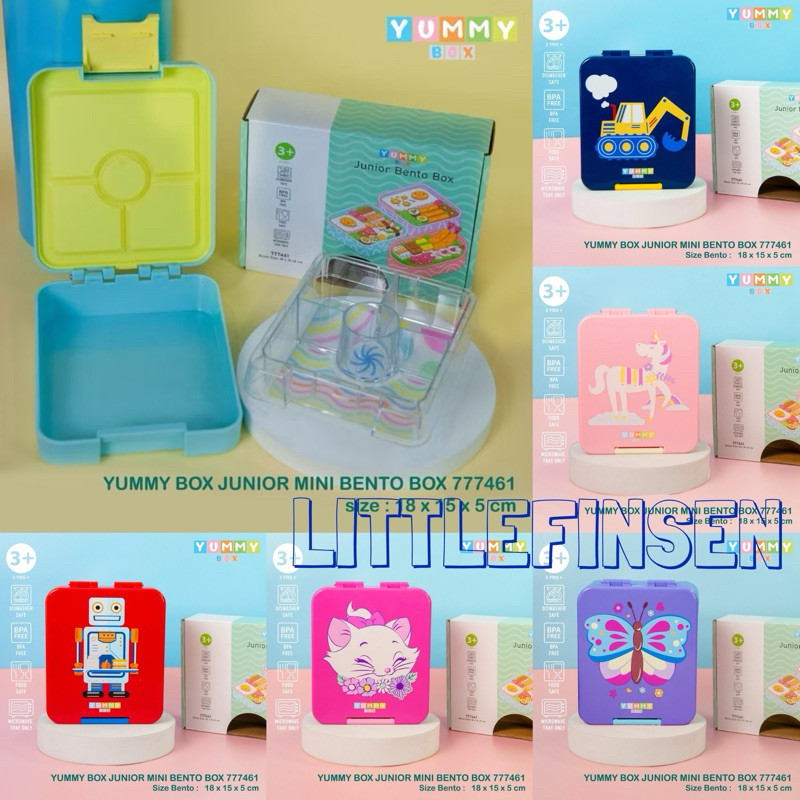 YUMMY BOX Bento junior/lunch box anak tritan bpa free/dino unicorn koala rocket