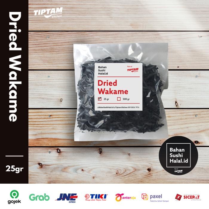 

JTTOP" CUT DRIED WAKAME RUMPUT LAUT ISI MISO SHARE SIZE 25GR