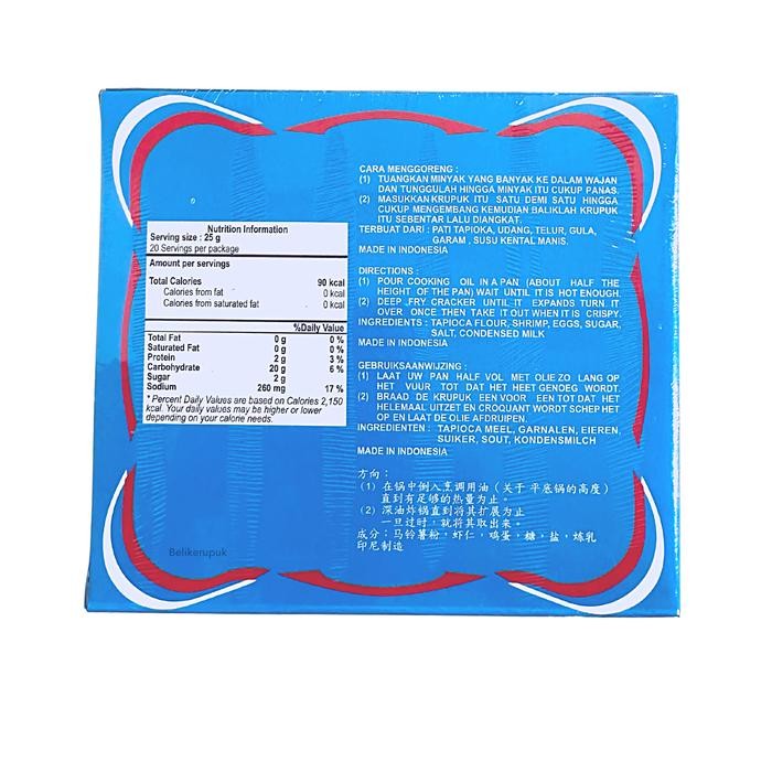 

JTTOP" ALOHA BARU SUPER EKSTRA KERUPUK UDANG MENTAH 500G CEMILAN KERIPIK