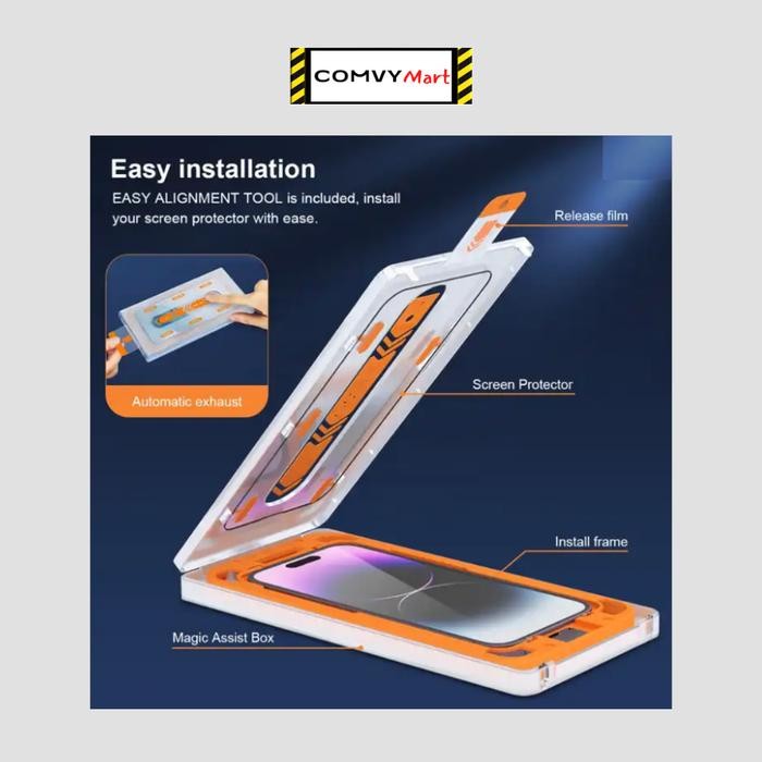 JTTOP" ULTRAFIT TEMPERED GLASS IPHONE