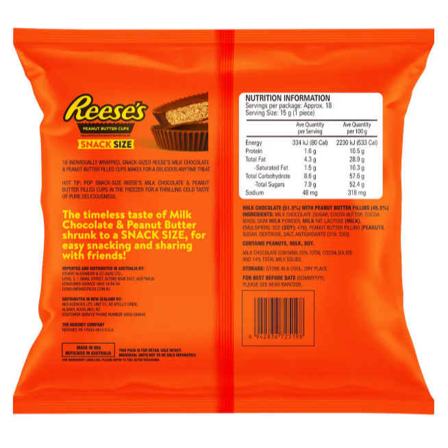 

Restokobar Reese'S Peanut Butter Cups Snack Size 280G