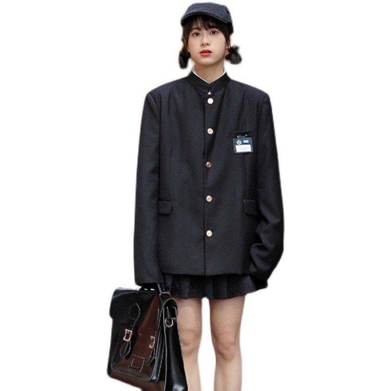 Fashion Dk Uniform Men Jacket Japanese Stand Collar Mao Suit Men Hot Blood College Uniform Solid