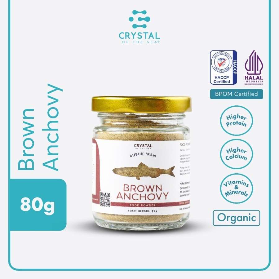 

Omahjajanan Brown Anchovy Food Powder / Bubuk Teri Jengki / Kaldu Mpasi