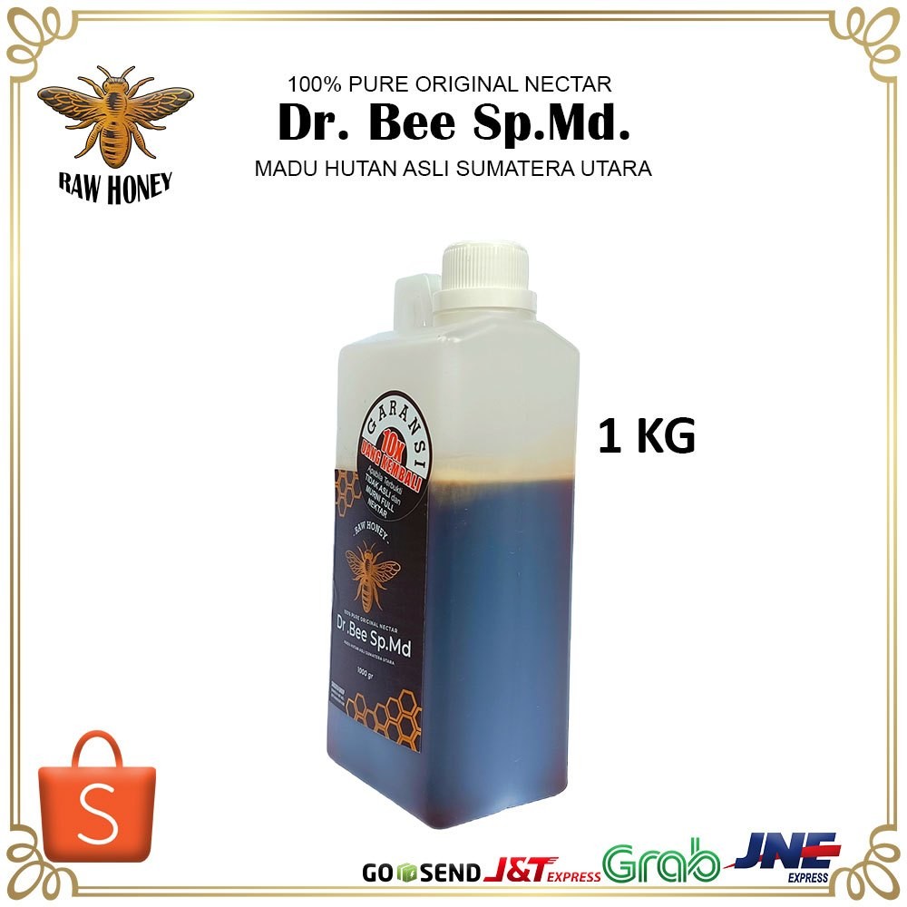 

Omahjajanan Madu Asli Dr. Bee Sp.Md 1 Kg Raw Honey 100% Murni Full Nektar Madu Hutan Asli Sumatera