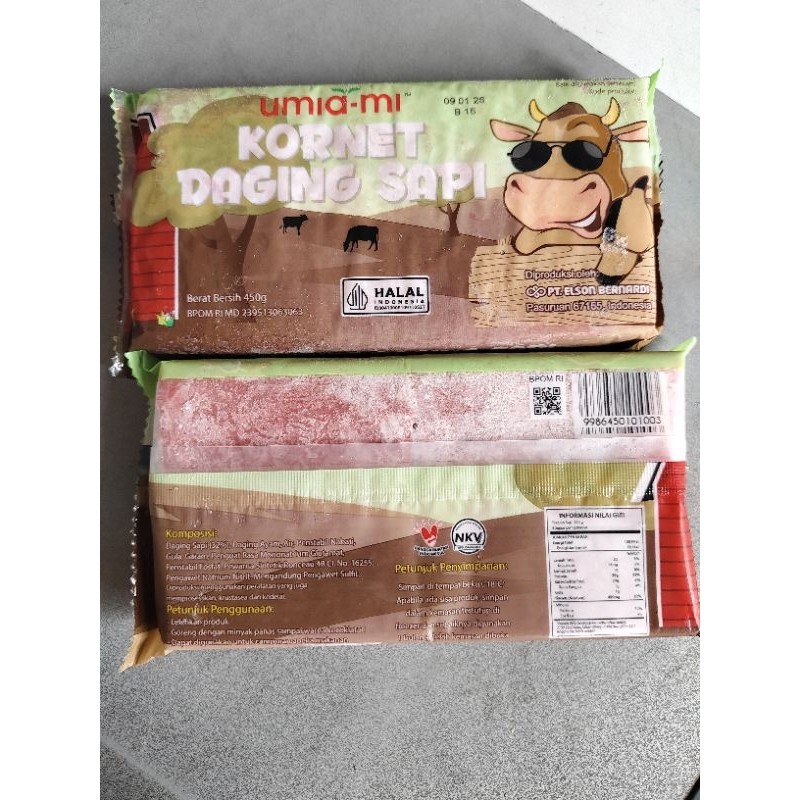 

Sega Tungtung Umia-Mi Kornet Daging Sapi Umum-Bersih Berat Bersih 450G