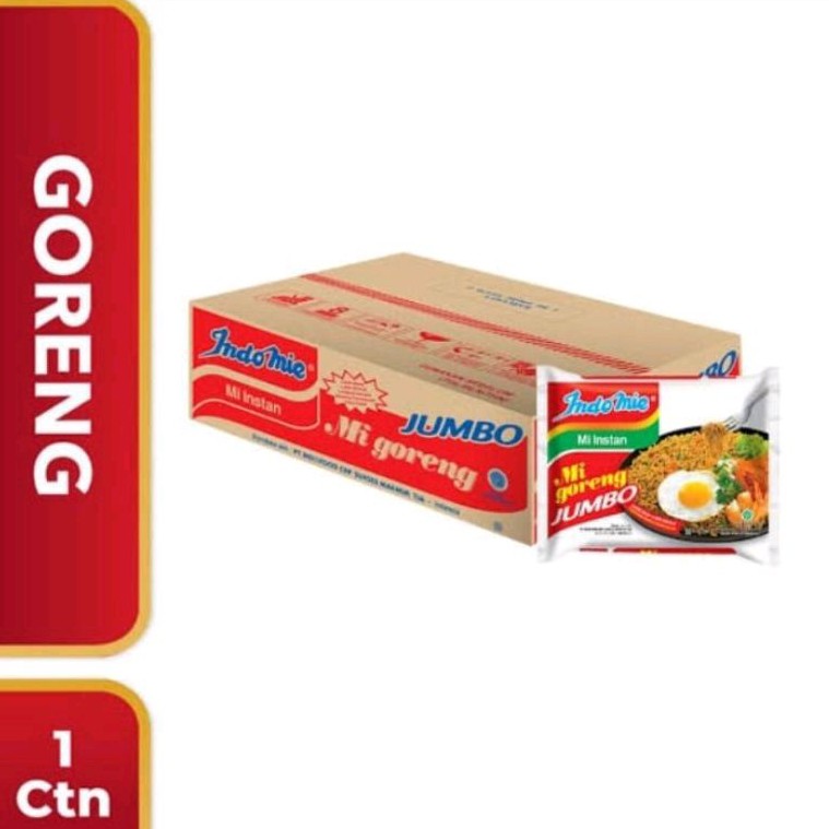 

Sega Tungtung Indomie Goreng Jumbo/Jumbo Ayam Panggang/ Indomi Jumbo Rendang Karton Isi 24 Bungkus