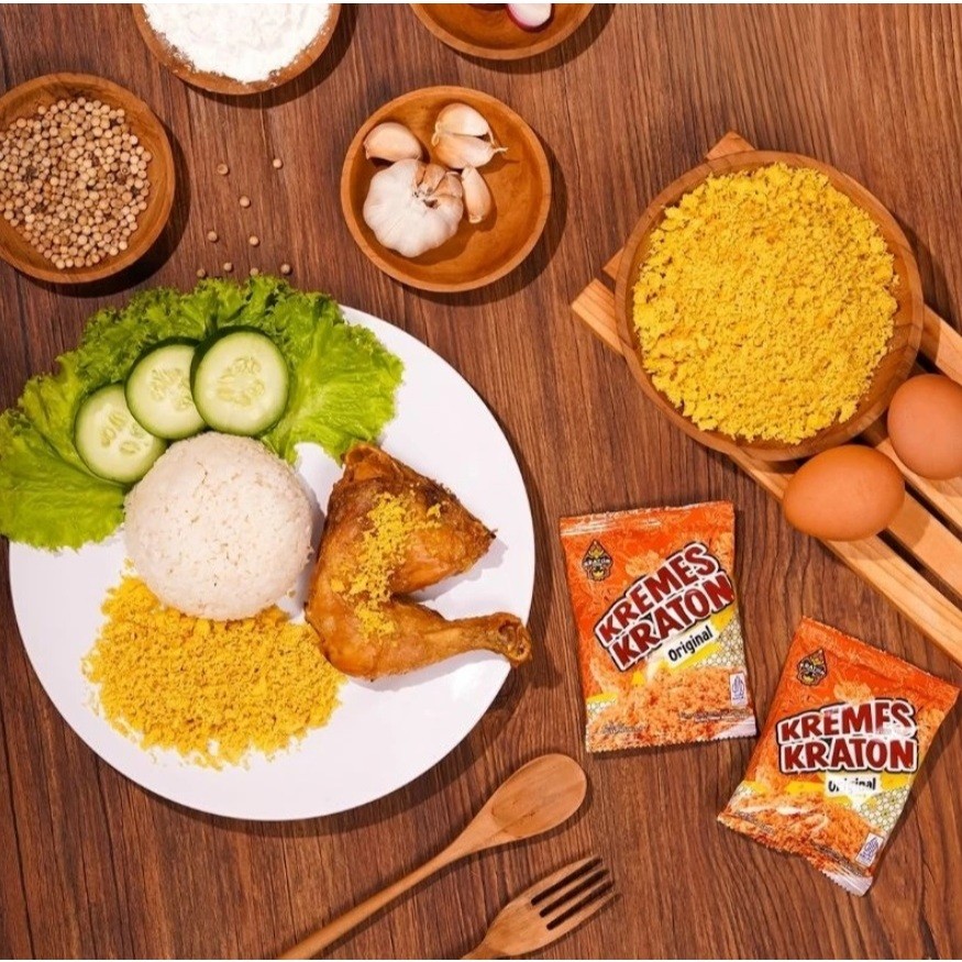 

Eumsig Kremes Kraton Sachet 1 Renceng Isi 10 Pcs -Kremes Sari Ayam Kampung Asli- Kremesan Ayam Asli