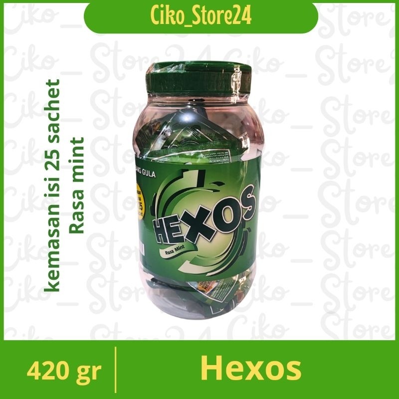 

Eumsig Permen Hexos / Kembang Gula Hexos / Toples Hexos Isi 25