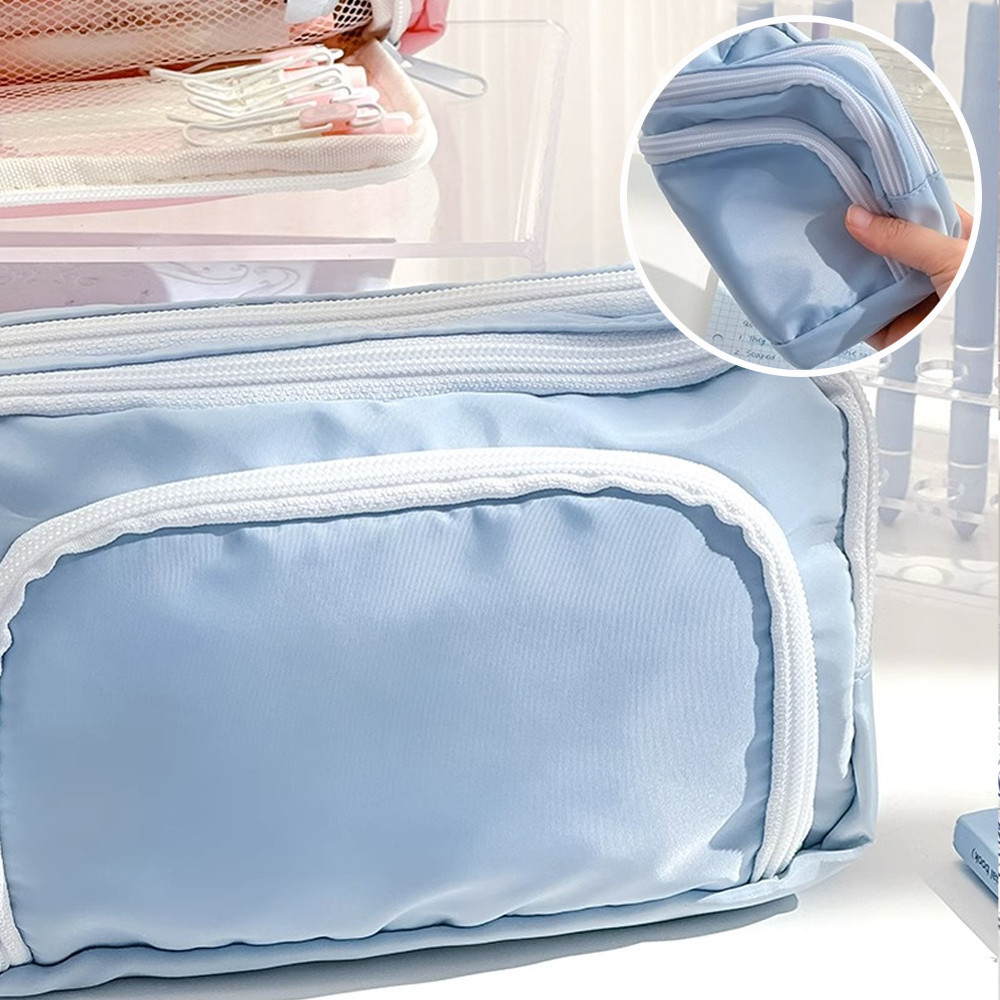 

TEMPAT ALAT TULIS SISWA AESTHETIC - TAS PENSIL BESAR MATERIAL + RESLETING PREMIUM DESAIN