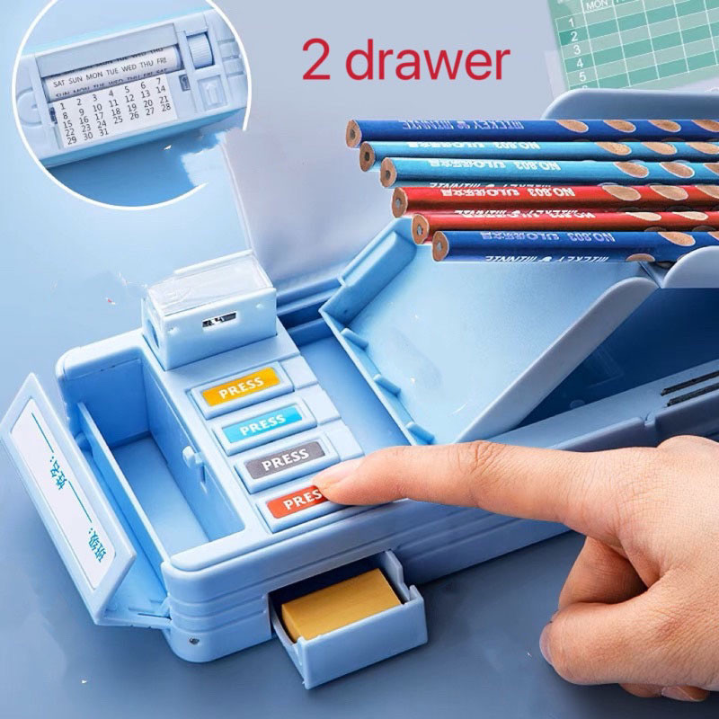 

KOTAK PENSIL WATERPROOF PENCIL CASE SQUISHY 3D MULTIFUNGSI KOTAK PENSIL SERBAGUNA CANGGIH OTOMATIS