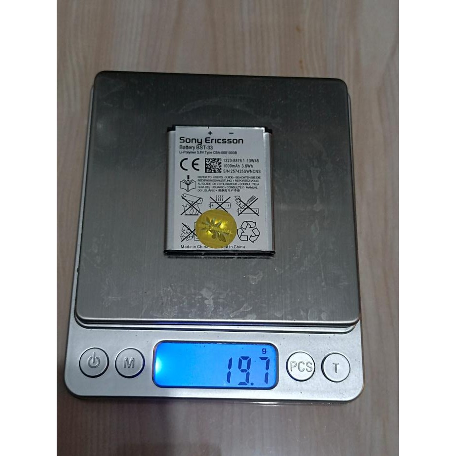 READY STOK Baterai BST-33 BST33 Original 100% Sony Ericsson